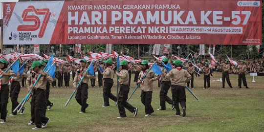 Atraksi warnai perayaan HUT ke-57 Pramuka