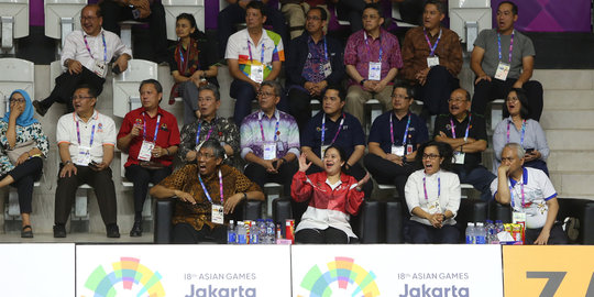 Beri dukungan atlet, Puan nonton langsung pertandingan basket Asian Games 2018