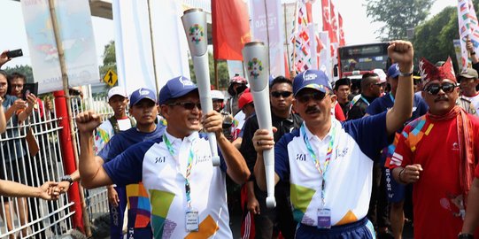 Jakarta mulai dikelilingi kirab obor Asian Games