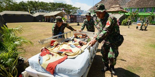 11 Hari pasca gempa, TNI sudah kirim 2.607 prajurit ke Lombok