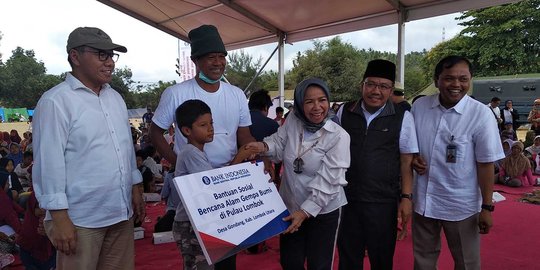 BI serahkan bantuan untuk korban gempa Lombok