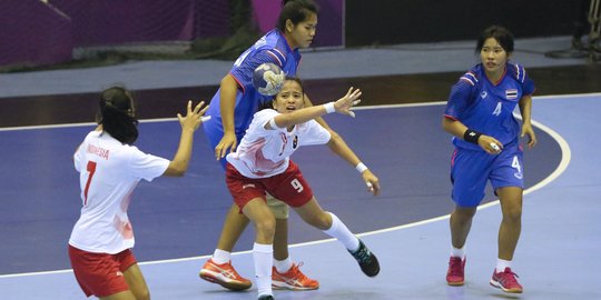 Bola tangan putri Indonesia kalah dari Thailand