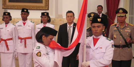 Tarissa Dewi, Paskibraka wakil Jabar pembawa bendera HUT RI di Istana