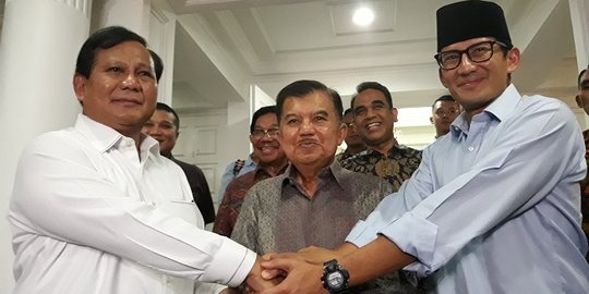 PDIP yakin pertemuan JK dengan Prabowo dan Sandiaga bukan konsolidasi politik