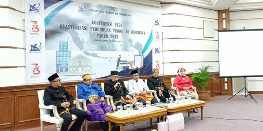 Klasterisasi perguruan tinggi 2018, ITB nomor satu di atas UGM