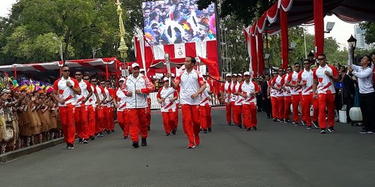 Obor Asian Games yang dibawa Jokowi sempat padam