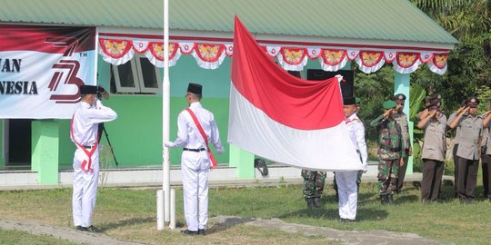 Peringati HUT RI, mantan napi teroris gelar upacara