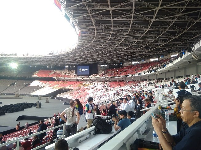 panggung pembukaan asian games