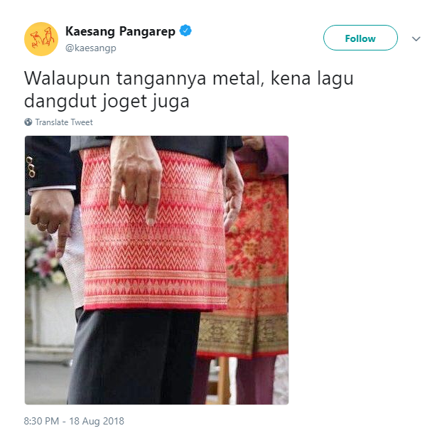 twitter kaesang komentari jokowi