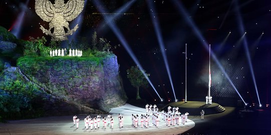 Nyanyian lagu 'Indonesia Raya' getarkan pembukaan Asian Games 2018