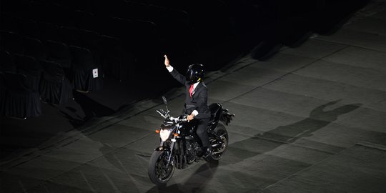 Cerita Presiden Jokowi naik motor Paspampres saat pembukaan Asian Games