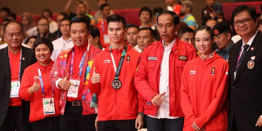 Disaksikan Presiden dan Menpora, Lindswell Kwok sumbang emas di cabang wushu