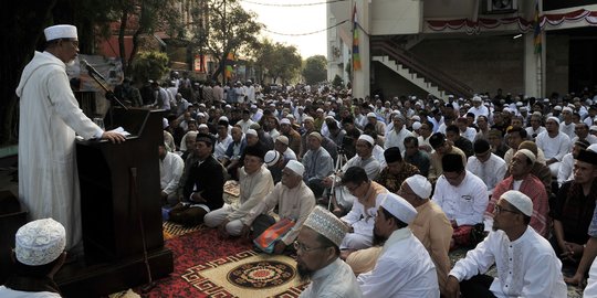 Ratusan jemaah Salat Idul Adha 1439 H di Masjid Al Furqan DDII