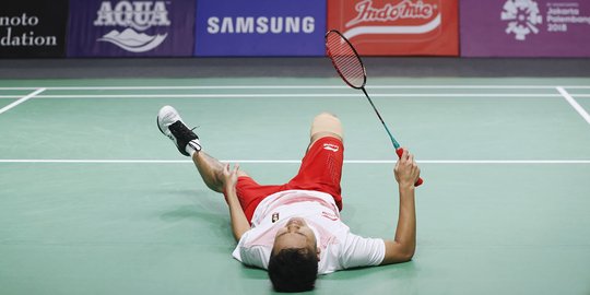 Dramatis, Anthony Ginting hadapi tunggal China sampai terpincang-pincang