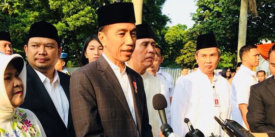 Surat belum diterima, Jokowi tak bisa jawab soal rencana pertemuan dengan Prabowo