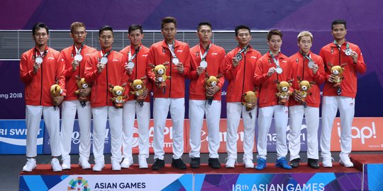 Gagal atasi China, tim bulutangkis putra Indonesia raih perak