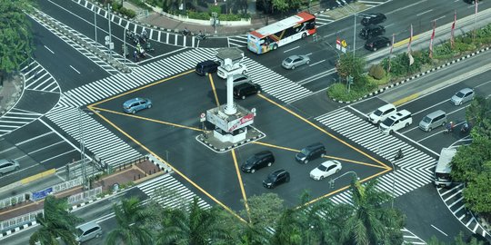 Wajah baru simpang jalan MH Thamrin-Sudirman yang semakin keren