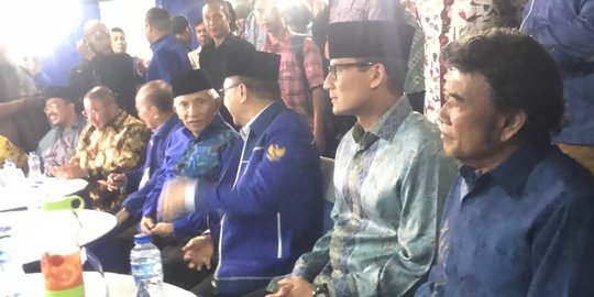 Sandiaga hadiri perayaan HUT ke-20 PAN, Prabowo tak tampak