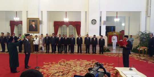 Jokowi resmi lantik Agus Gumiwang sebagai Menteri Sosial