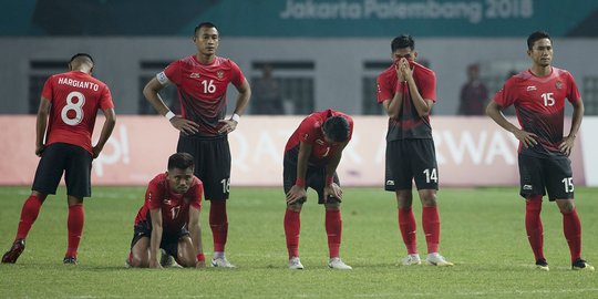 Tim sepak bola UEA singkirkan Indonesia dari Asian Games lewat adu pinalti