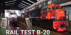 Rail test B-20 pada kereta api dapatkan hasil positif