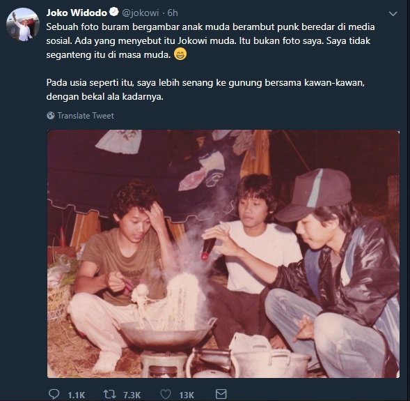 twitter jokowi tanggapi foto editan anak punk