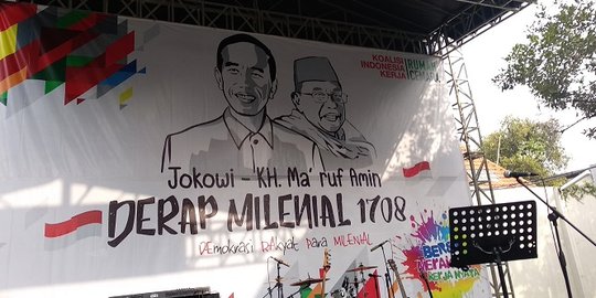 Gaet pemilih muda, koalisi Jokowi-Ma'ruf gelar Derap Milenial 1708