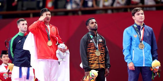 Karateka muda Rifki berhasil raih emas di Asian Games 2018