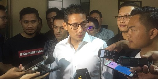 Aksi 2019GantiPresiden di Surabaya ricuh, Sandi minta masyarakat dewasa berdemokrasi