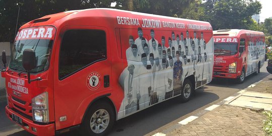 Melihat fasilitas bus pemenangan Jokowi yang disulap jadi rumah