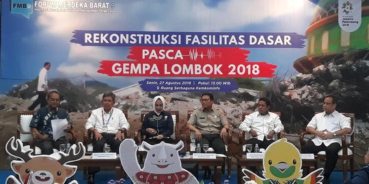 PUPR: Fasilitas publik Lombok akan berfungsi kembali Desember 2018
