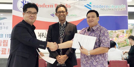 Sasar investor Korea Selatan, PT Modern Industrial Estat gandeng Modern Bando Co Ltd