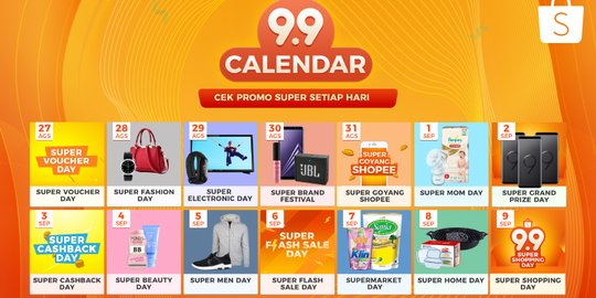 Shopee 9.9 Super Shopping Day resmi diluncurkan, 14 hari kampanye non-stop dimulai