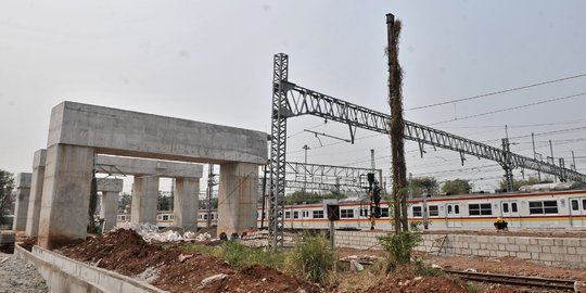 Progres proyek Double Double Track Manggarai-Jatinegara