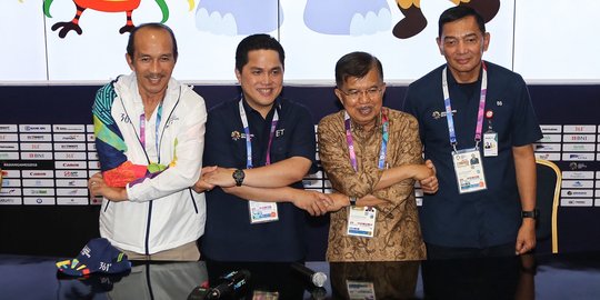 JK soal RI sementara peringkat 4 Asian Games: Coba itu kan luar biasa atlet kita