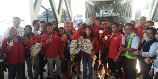 Harumkan nama Indonesia di Asian Games, tim panjat tebing disambut meriah di Yogya