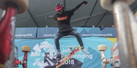 Bunga Nyimas sabet perunggu untuk Indonesia di skateboard Asian Games 2018