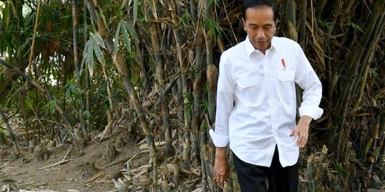 Kontrol pemanfaatan dana desa, Jokowi kunjungi saluran irigasi di Sleman