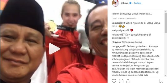 Jokowi ajak Prabowo nge-vlog: Semua untuk Indonesia