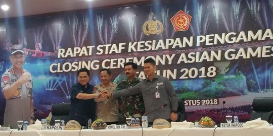 TNI Polri kerahkan 9 ribu personel amankan penutupan Asian Games 2018