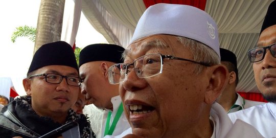 Ma'ruf Amin: Pelukan Jokowi-Prabowo menginspirasi ke bawah