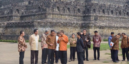 Payung-payung cantik bakal bikin Candi Borobudur berwarna-warni