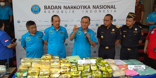 Sepanjang Agustus, BNN amankan 114,9 kg sabu & 60 ribu ekstasi