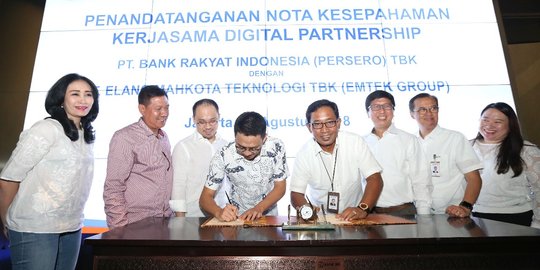 BRI dan Emtek Grup kerja sama layanan perbankan dan digital partnership