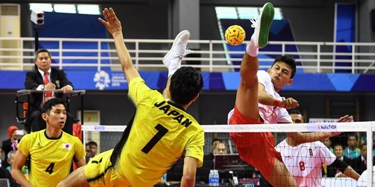 Aksi heroik tim sepak takraw putra Indonesia raih emas