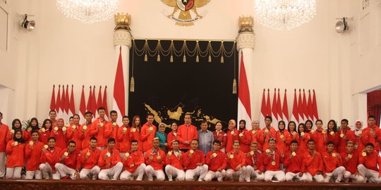 Jokowi sampaikan keinginan jadi tuan rumah Olimpiade ke atlet Asian Games