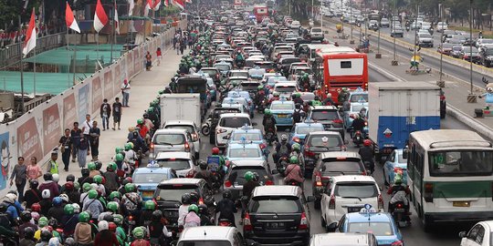 Kemacetan Senayan jelang penutupan Asian Games 2018
