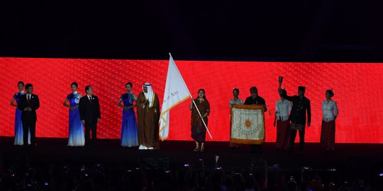 Indonesia serahkan bendera dan obor Asian Games ke China