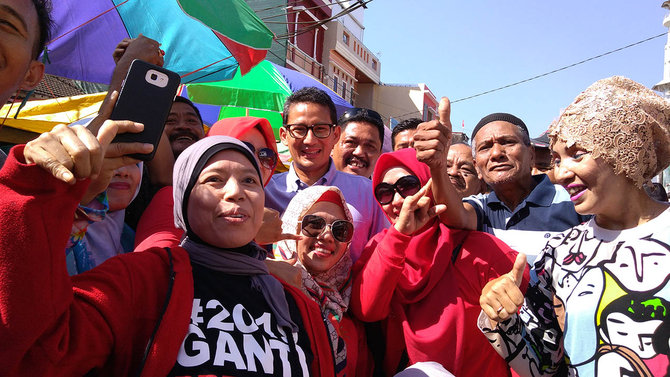 sandiaga di makassar