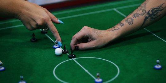 Uniknya pertandingan Piala Dunia Sepak Bola Meja di Gibraltar